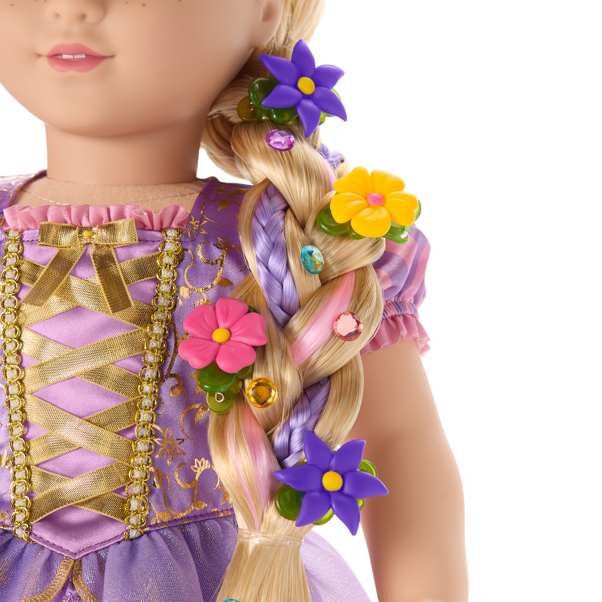 American Girl Disney Princess Rapunzel Hair Accessories for 18-inch Dolls - Image 3