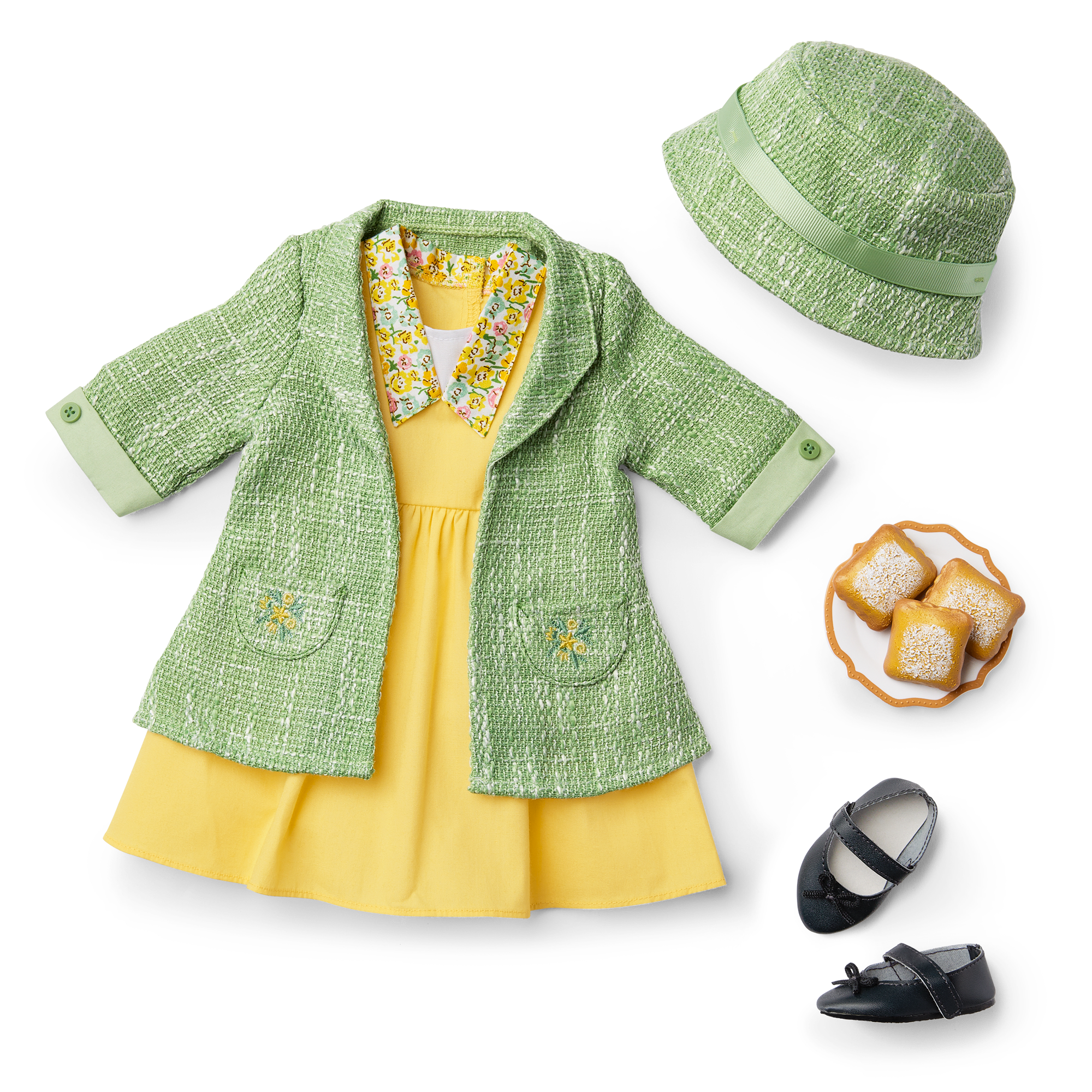 American Girl Disney Princess Tiana Work Dress & Accessories for 18-inch Dolls