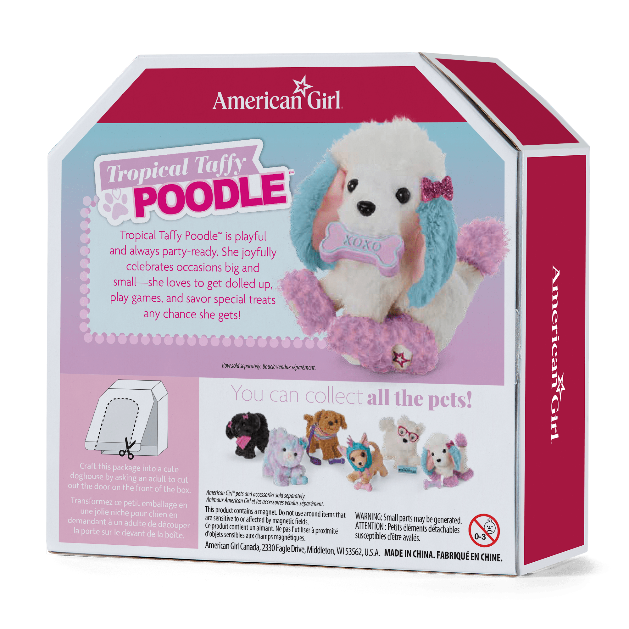 Tropical Taffy Poodle for 18-inch Dolls - Image 5