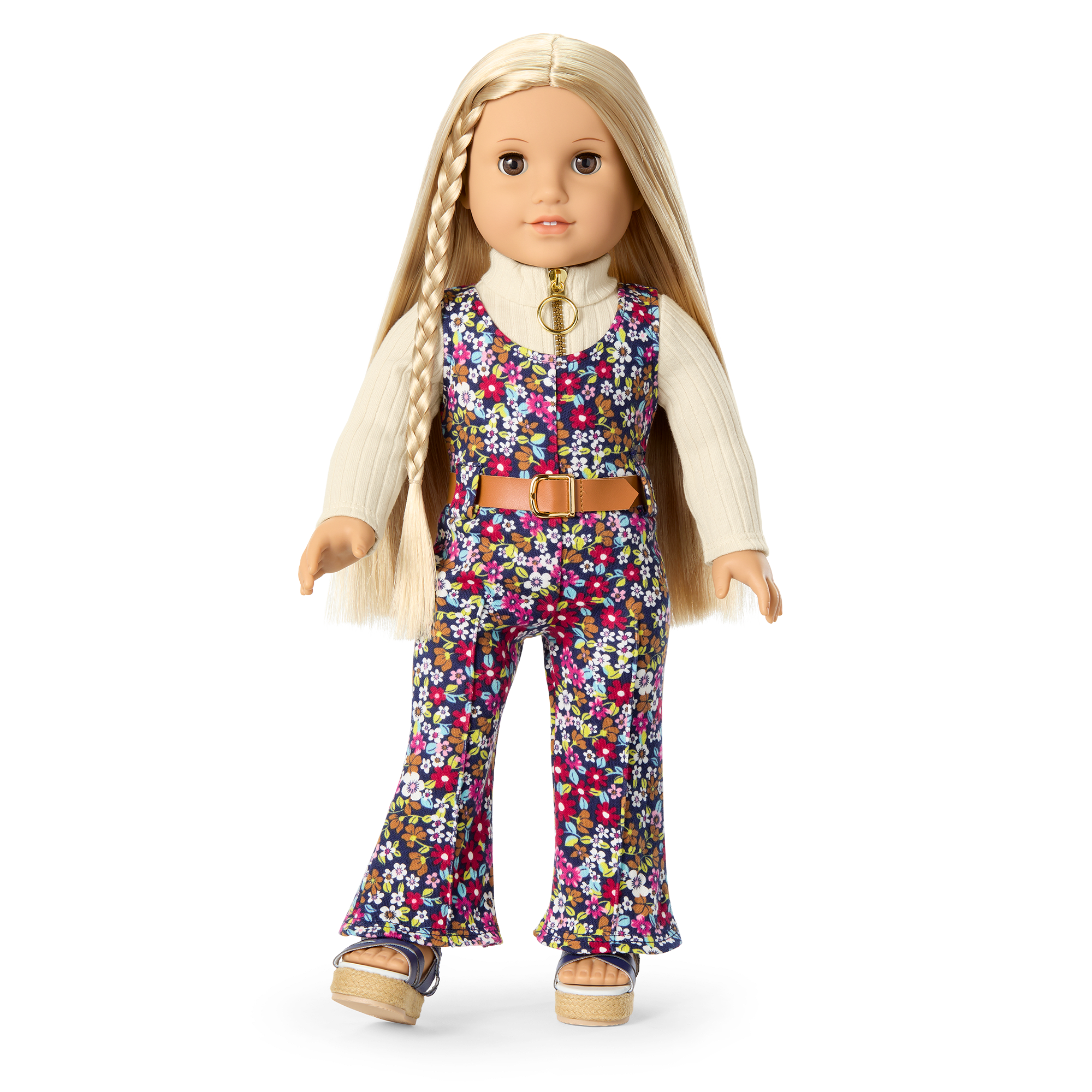 Julie's Floral Jumpsuit for 18-inch Dolls (Historical Characters) - Image 2