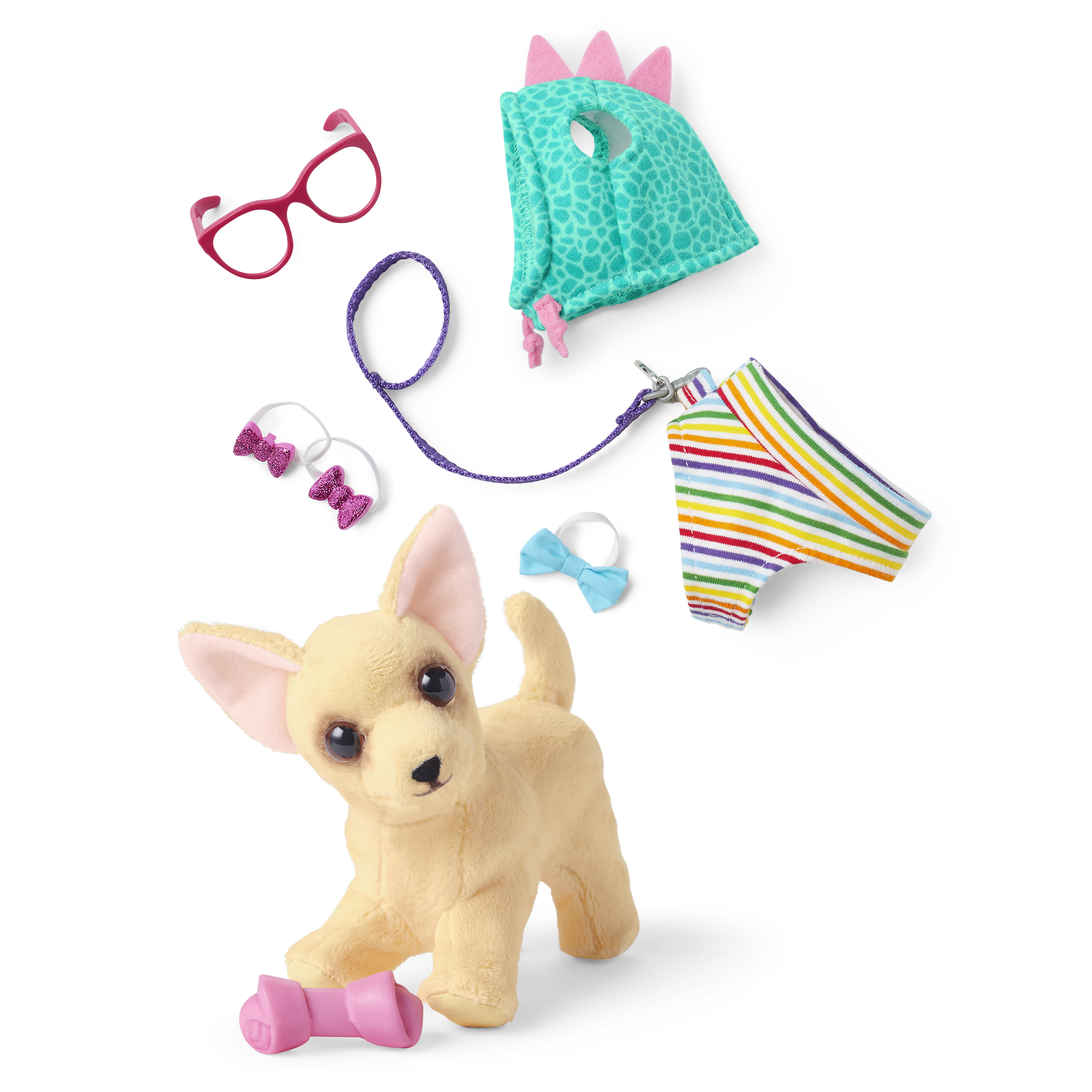 Barker Posey Dog for 18-inch Dolls & Fancy Pet Fashion Accessories