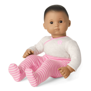 Bitty Baby  Doll #5 with dark brown hair in Pretty Pink