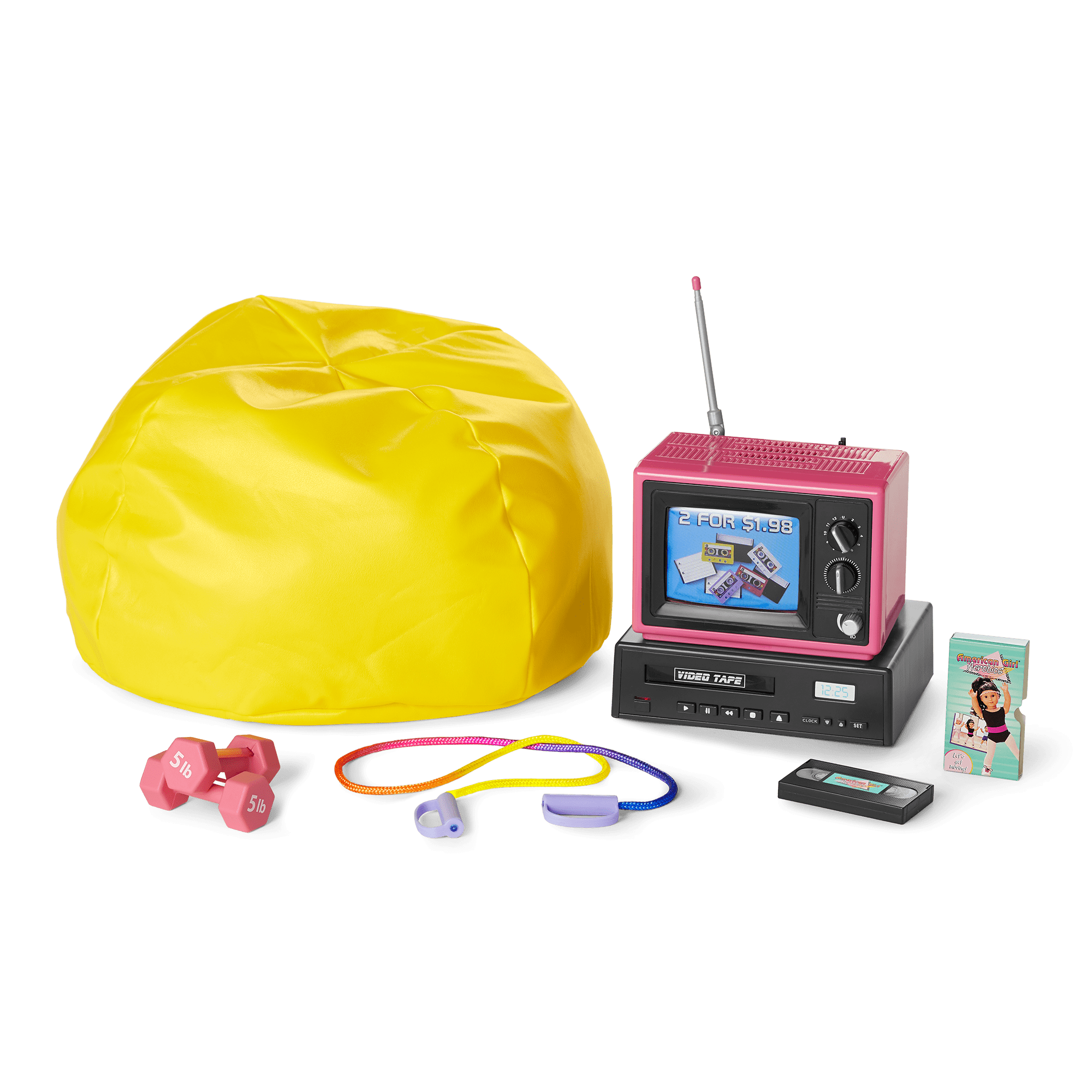 Courtney's TV & Fitness Accessories for 18-inch Dolls (Historical Characters)