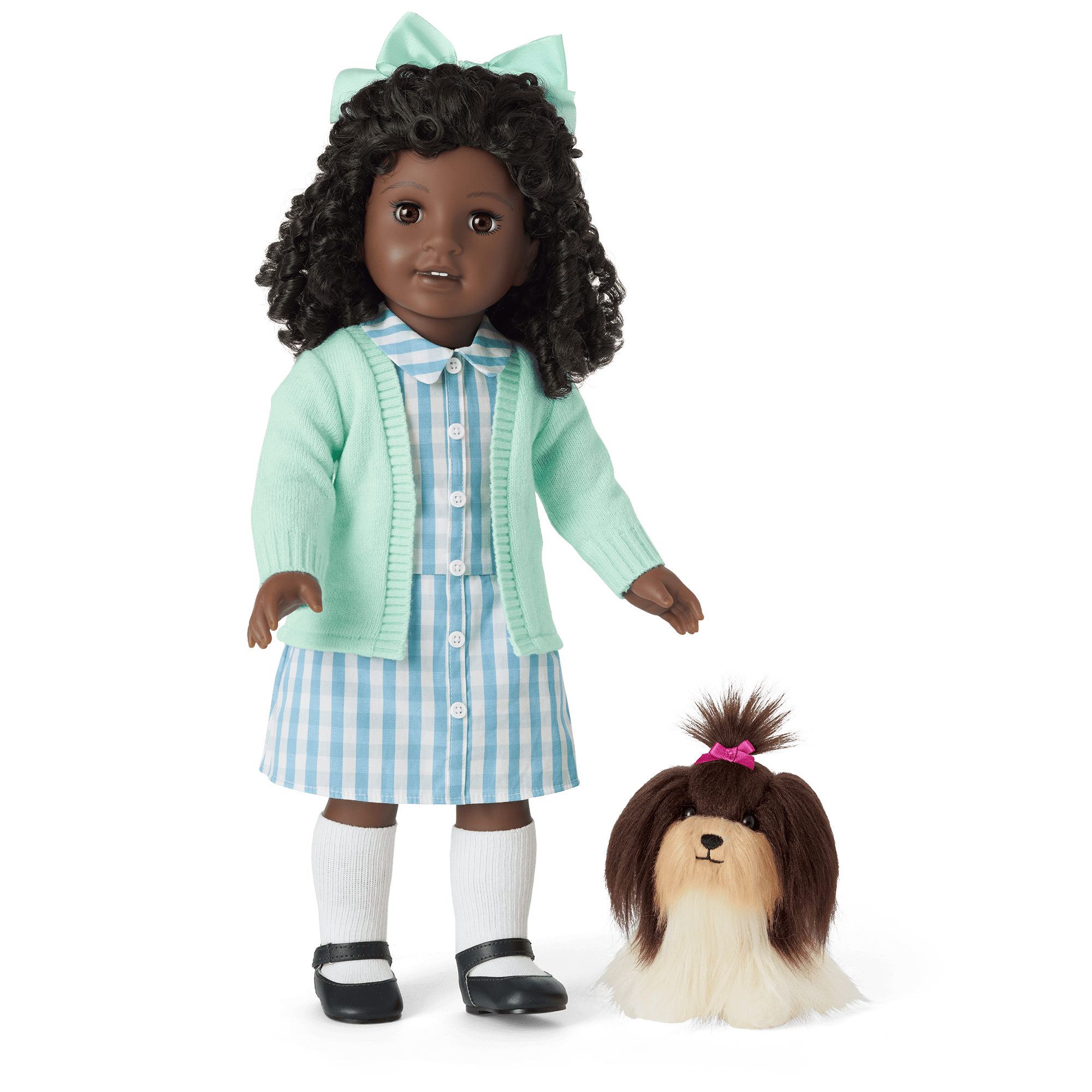 Claudie Wells 18-inch Doll. Book. Accessories & Dog (Historical Characters) - Image 7