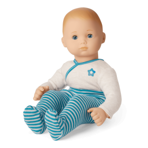 Bitty Baby Doll #3 with blonde hair in Soft Blue
