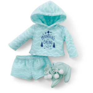 Corinne's Powder Blue Pajamas for 18-inch Dolls