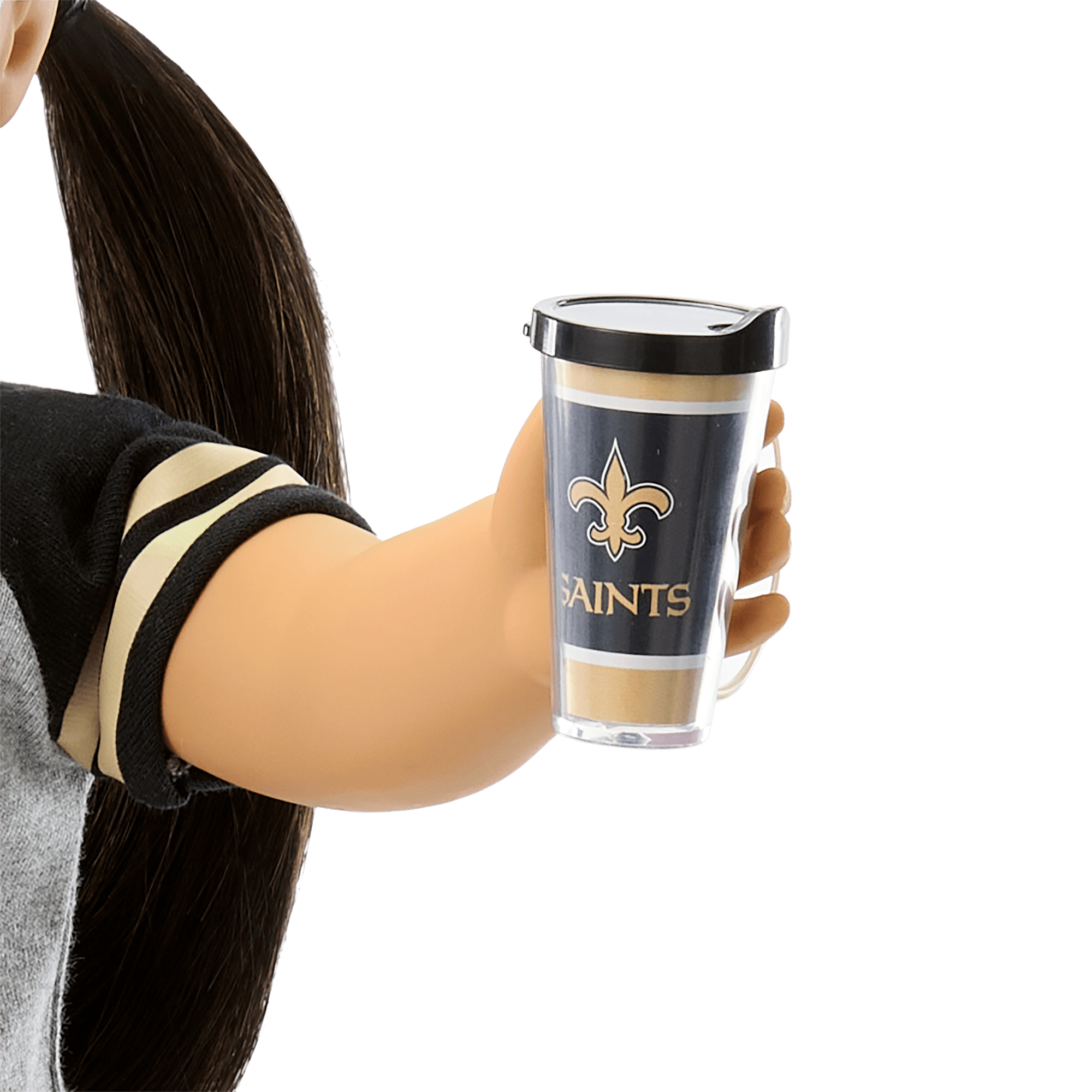 American Girl x NFL New Orleans Saints Fan Outfit & Accessories for 18-inch Dolls - Image 7